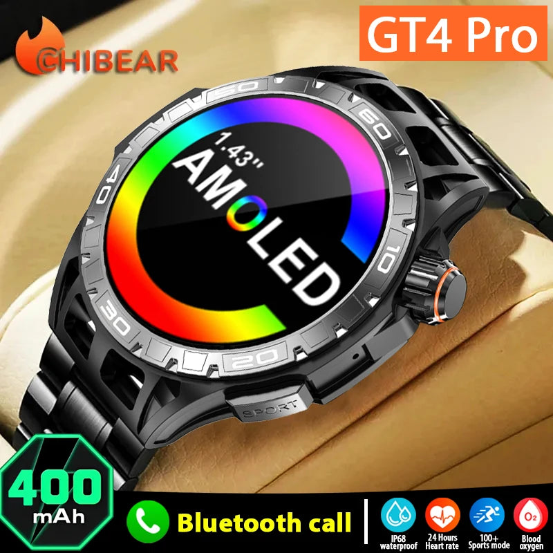 AMOLED HD Large Screen Display AOD Time IP68 Outdoor Sports Smart Watch - TaMNz