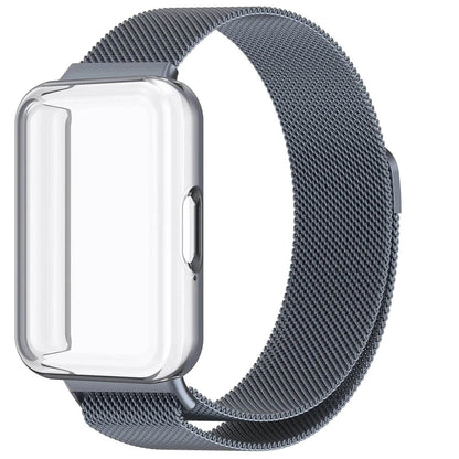 Milanese Loop Strap+TPU Case for Samsung Galaxy Fit 3 SM-R390 SmartWatch Replaceable Wristband for Galaxy Fit 3 Protective Cover - Tamnz