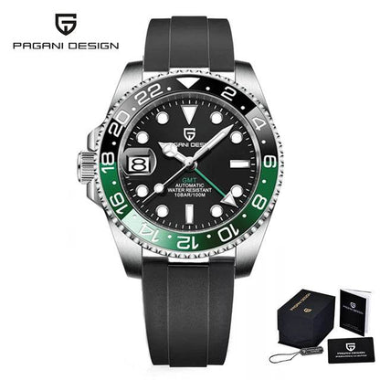 PAGANI DESIGN V3 Version GMT Watches Men's Luxury Sapphire Automatic Mechanical Watch 40MM Stainless Steel Waterproof Watch - Tamnz