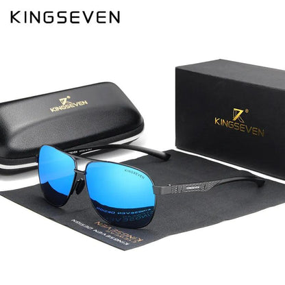 Aluminum Sunglasses Polarized UV400 Mirror Sunglasses - TaMNz
