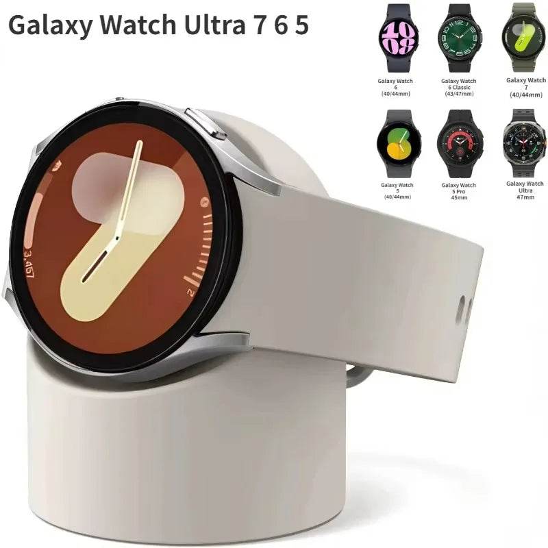 NEW Charging bracket for Samsung Galaxy Watch 7 Ultra 47mm 6 5 44mm 40mm 5 pro 45mm Silicone Stand for Watch 6 Classic 47mm 43mm - Tamnz