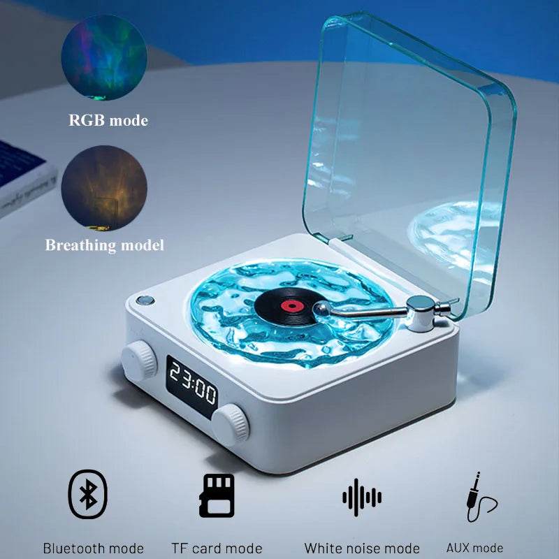 Mini Retro White Noise Wireless Speaker Portable Subwoofer with RGB Light - Tamnz