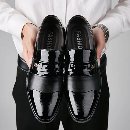 Formal Oxfords Slip On Dress Shoes Business Casual Office Work Wedding Party - TaMNz