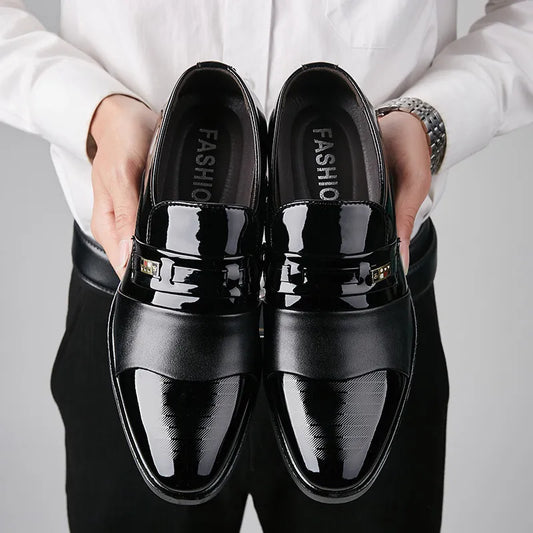 Formal Oxfords Slip On Dress Shoes Business Casual Office Work Wedding Party