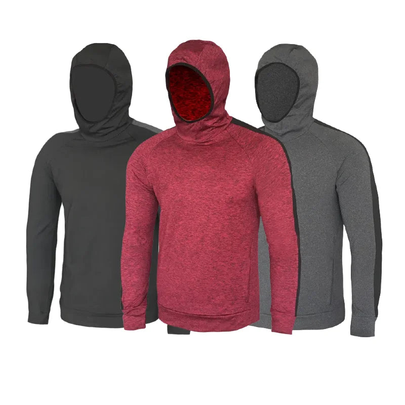 Autumn And Winter Running Training Long Sleeve Hooded Pullover Fitness Jacket - TaMNz