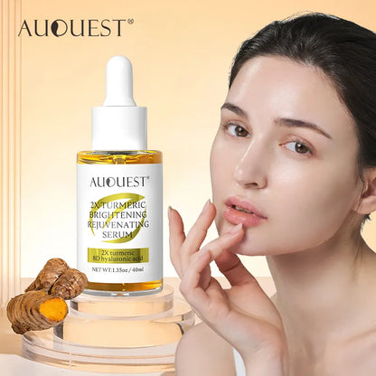 AUQUEST Dark Spot Serum Hyaluronic Acid Whitening Vitamin C Face Serum Turmeric Collagen Facial Skin Care Beauty - TaMNz