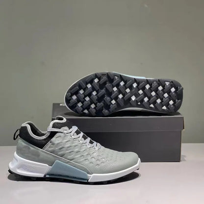 New Men Golf Shoes Genuine Leather Golf Wears Shoes Anti Slip Walking Sneakers - TaMNz