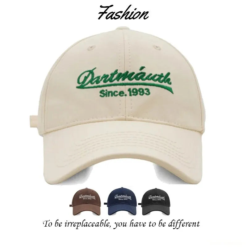 Men and Woman's Baseball Caps Adjustable Casual Embroidered 1993 American Cotton Sun Hats Unisex Solid Color Visor Hat