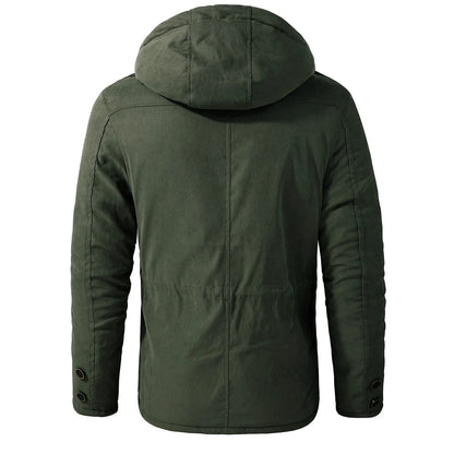 Winter Thick Jacket Men Outdoor Parka Coat Fur Linner Warm Cargo Jackets Male Windbreaker Outwear Parkas Military Army Overcoats