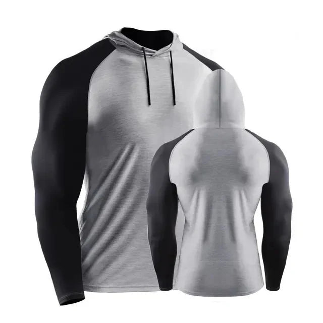 Hooded Gym Fitness Jersey Training Workout Clothing Muscle Sport - Tamnz