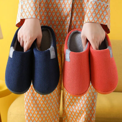 Women's Men's Thick Soft Bottom Home Slippers Household Plush Slippers Anti-slip Thermal Slippers Indoor Winter - TaMNz