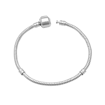 SAIYE 925 Sterling Silver Snake Chain DIY Charm Bracelet for Women Gift Jewelry with Bracelets for Women браслет серебряный