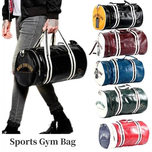 Sport Gym Bag for Women Men Shoulder Bags With Shoes Storage Pocket Fitness Training Waterproof Leather Travel Bag Handbag Daily