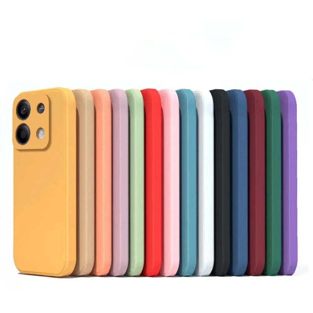 Original Liquid Silicone Phone Case For Xiaomi Redmi Note 13 13Pro Note13 Pro ＋ Note13Pro Plus 5G Shockproof Back Cover - Tamnz