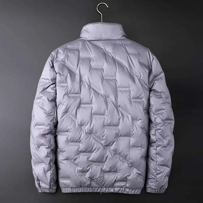 Down Jacket Men Winter Coat fashion Windproof Warm Jackets Solid Color Loose Overcoat Clothing 2023 new - TaMNz