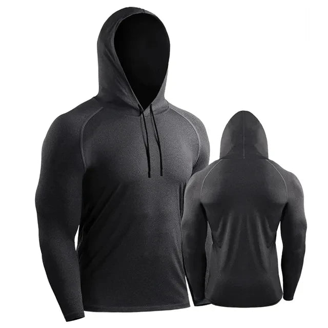 Hooded Gym Fitness Jersey Training Workout Clothing Muscle Sport - Tamnz