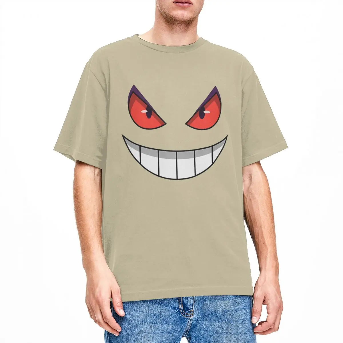 Men's Pokemon Gengar T-Shirts Cotton Clothing Beach Streetwear Short Sleeve T-Shirt O-Neck Harajuku Casual Tee Shirt