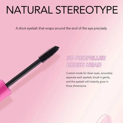 4 Colors Waterproof and Dense Mascara Cream Lengthening Non Smudging Large Capacity Eye Black Mascara Cream Cosmetic