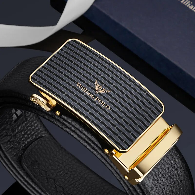 Brand Genuine Leather Belt Man Men's Belt Cow Man Luxury Designer Belts Fashion Automatic Buckle Belts For Men - TaMNz