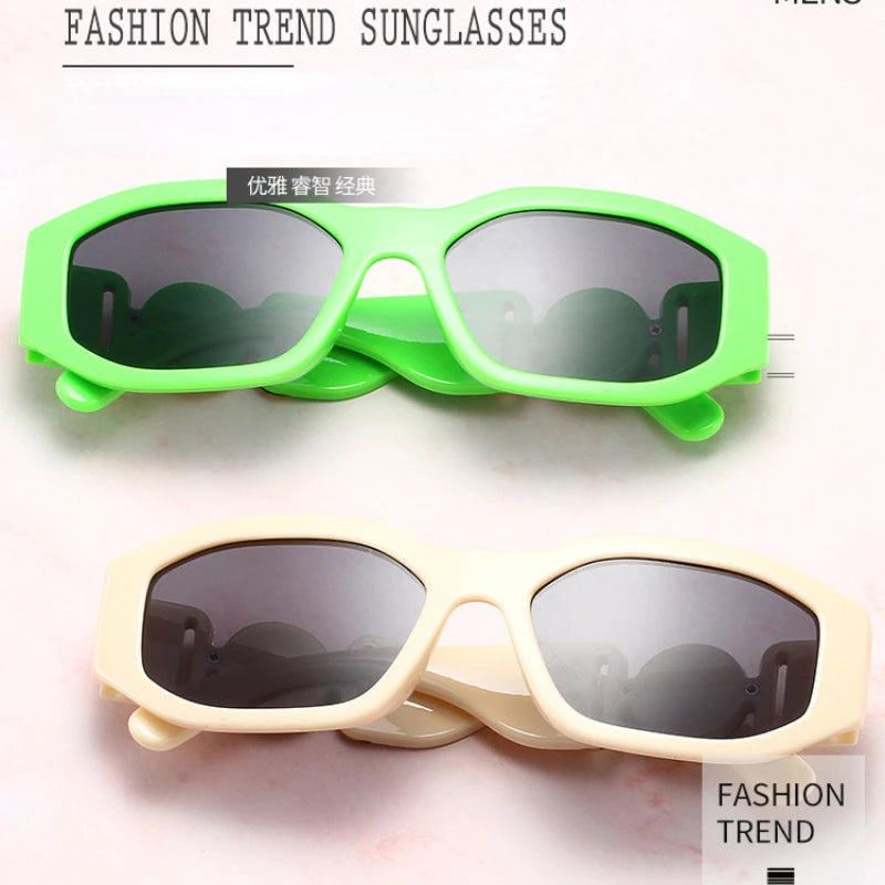 Square Sunglasses for Women Men Fashion Designer Small Frame - TaMNz