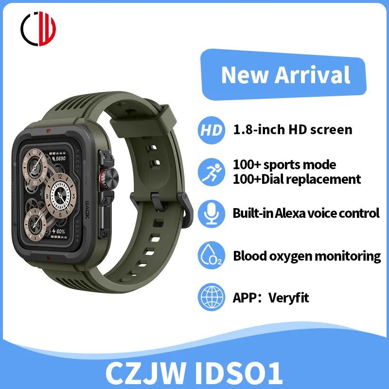 Outdoor Sport Smart Watches For Men Women Bluetooth Call Smartwatch Build-in Alexa 5ATM IP68 Waterproof Heart Rate IOS - TaMNz