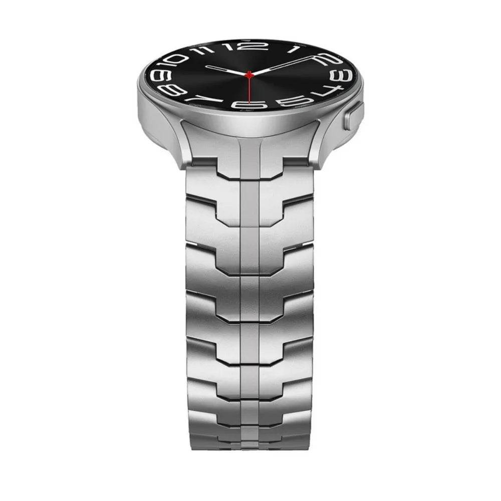 Titanium color Strap For Samsung Galaxy Watch 4/5/6/7 44mm 40mm/5 Pro 45mm Metal Bracelet for Samsung Watch 6 Classic 47mm 43mm - Tamnz