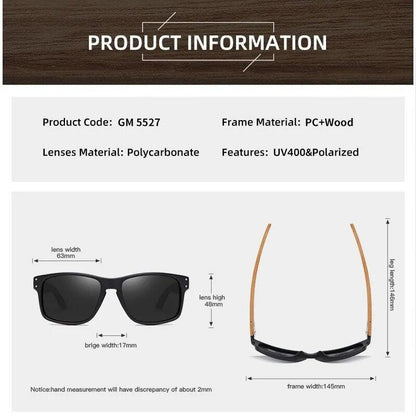 Brand Design Beech Wood Handmade Sunglasses Men Polarized Eyewear Outdoor - TaMNz