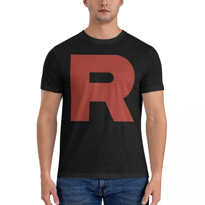 Men Team Rocket T Shirt P-Pokemon Cotton Clothing Funny Short Sleeve O Neck Tee Shirt Graphic Printed T-Shirts