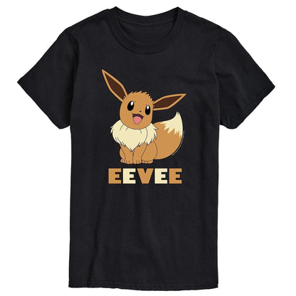 Pokémon Eevee Graphic T-Shirt Men Anime Manga Cartoon Short Sleeve Cotton Tops Casual Crew Neck T Shirt for Women Mens Clothing