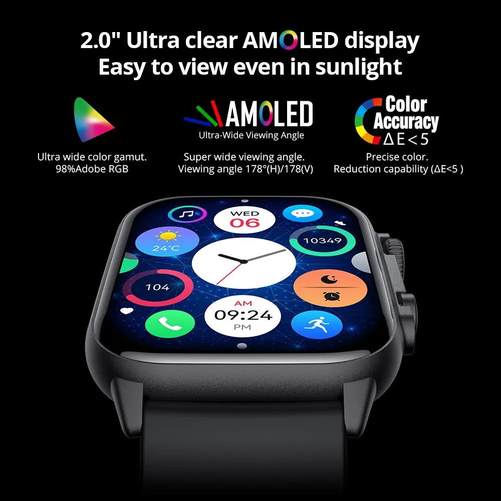 AMOLED Smartwatch Support AOD 100 Sports Modes IP68 Waterproof Smart Watch Unisex Ultra Series 8 - TaMNz