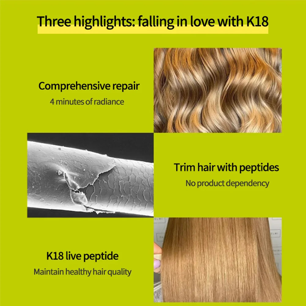 K18 Leave-In Molecular Repair Hair Mask Damage Restore Soft hair Deep Repair - TaMNz