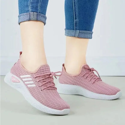 Fly-Knit Sneakers Spring and Summer Soft Casual Shoes Mesh Low-Top - TaMNz