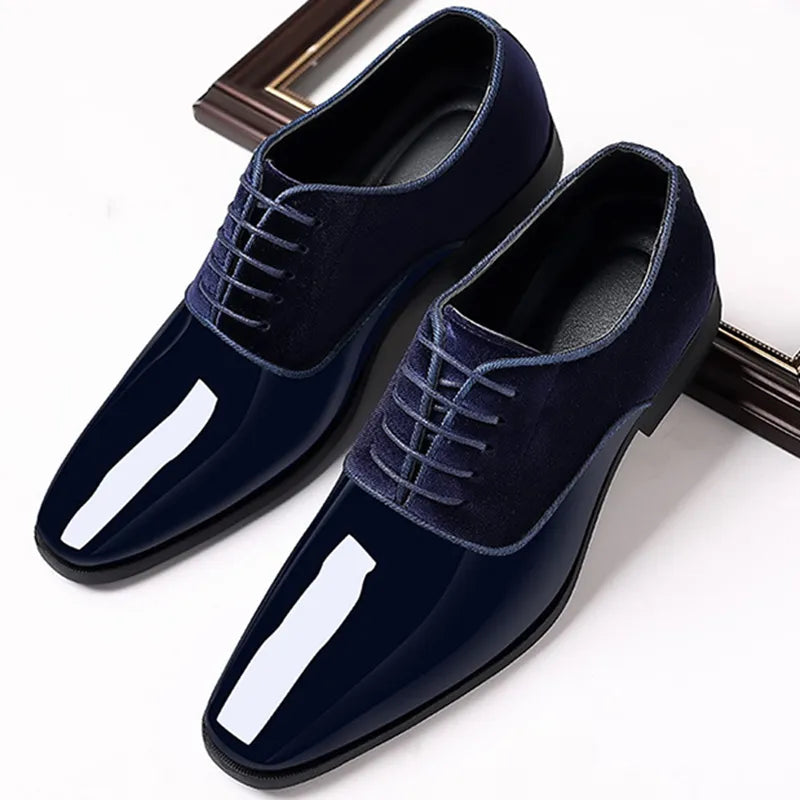 Casual Business Shoes Lace Up Formal Office Work Shoes for Male Party Wedding Oxfords - TaMNz