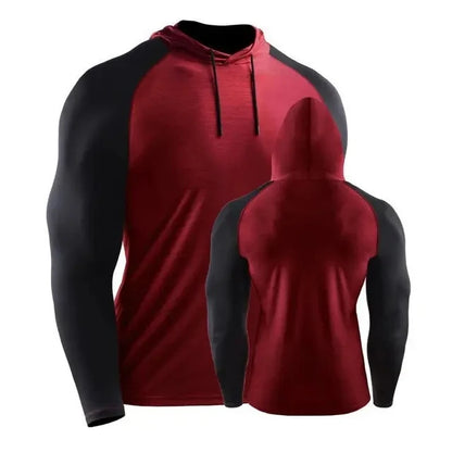 Hooded Gym Fitness Jersey Training Workout Clothing Muscle Sport - Tamnz