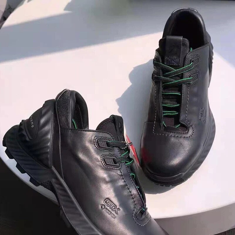 Golf Shoes Men Genuine Leather Golf Wears Golfers Shoes Anti Slip Walking Sneakers - TaMNz
