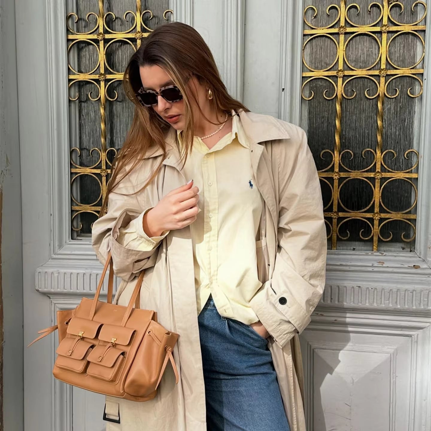 JW PEI Vegan Leather Motorcycle Tote Bag