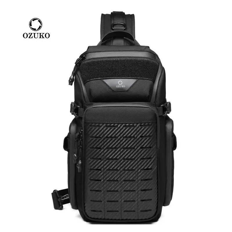 OZUKO Flex bag Men Outdoor Sports Tactical Crossbody Sling Bags Male Waterproof Travel Multifunctional Shoulder Messenger Bag - Tamnz