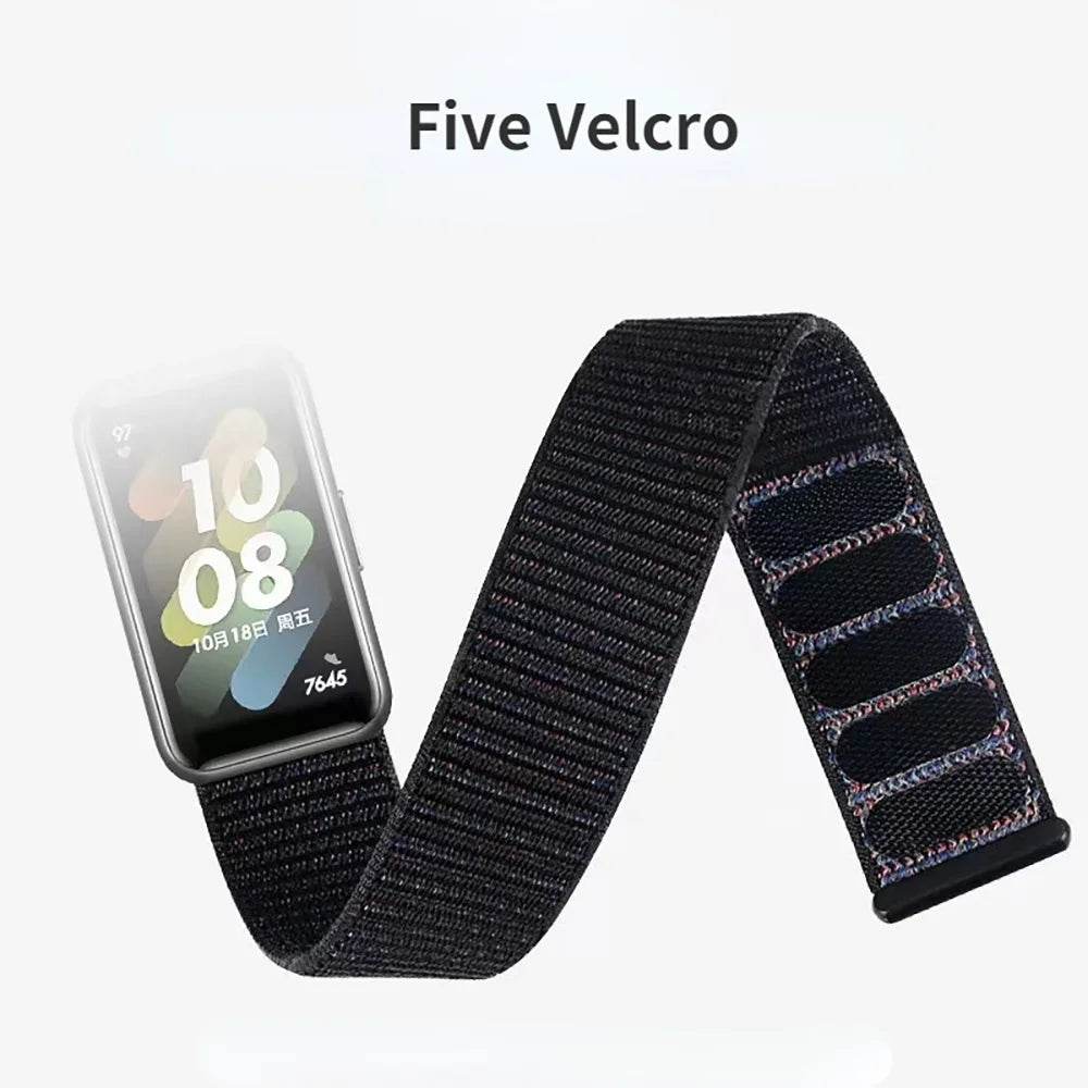 Nylon Solo Loop Strap For Huawei Band 9 8 7 Breathable Smart Bracelet Original Replacement Wristband For Huawei Band 9 8 7 Belt - Tamnz