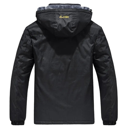 Men Thick Windproof Waterproof Jackets Men's Wool Liner Snow Ski Hooded Coats Male Parka Plus Size Winter Jacket - TaMNz