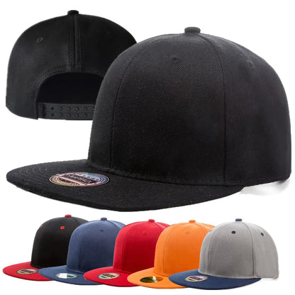 Unisex Cap Acrylic Plain Snapback Hat High Quality Adult Hip Hop Baseball Cap Men Women Outdoor Leisure Baseball Flat Hat