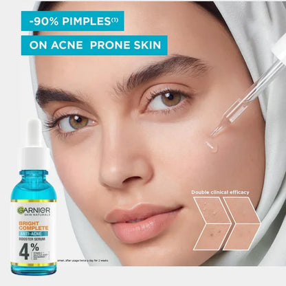 Garnier Whitening Essence Removes Acne Marks Comedones Blackheads Facial Repair Serum Shrinks Pores Moisturizes Essence