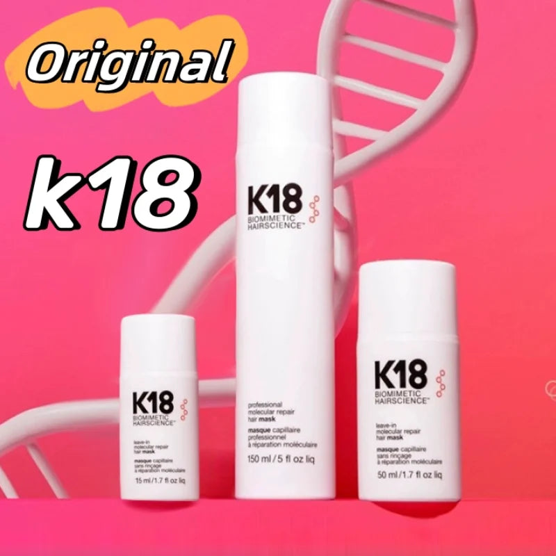 Revive damaged hair with K18 Leave-In Molecular Repair Hair Mask, featuring K18Peptide™ for deep repair and lasting strength, softness, and bounce.