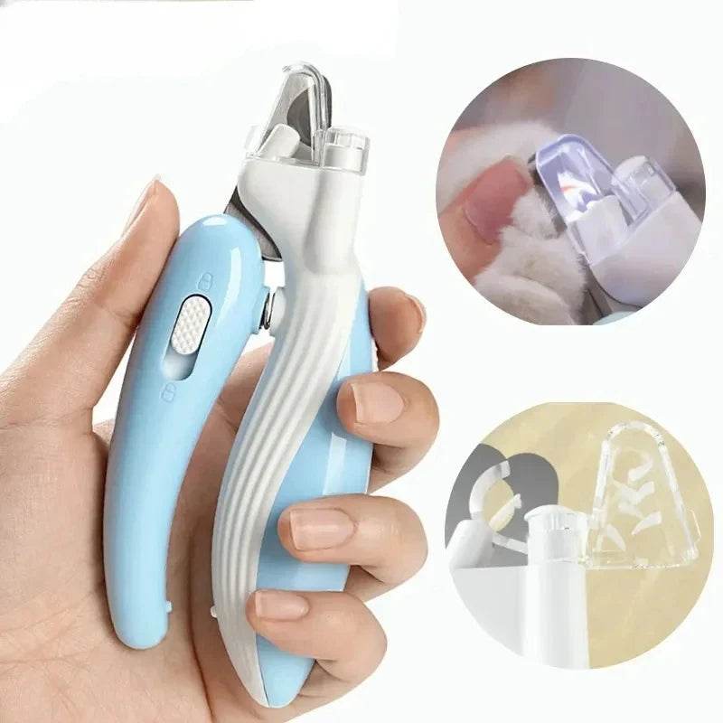 Professional Pet Nail Clippers with Led Light Pet Claw Grooming Scissors for Dogs Cats Small Animals Paw Nail Trimmer Pet Supply - Tamnz