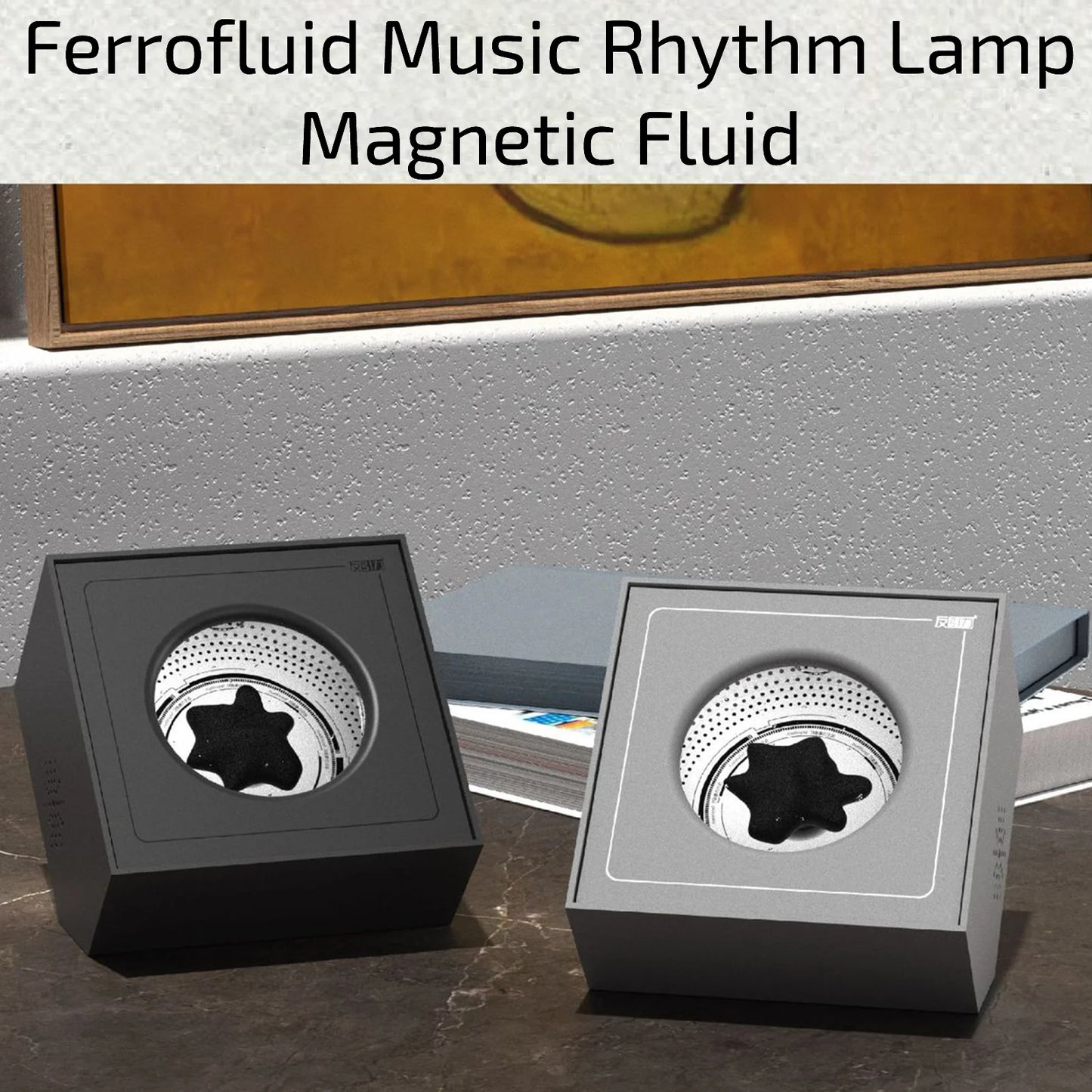 Dancing Ferrofluid Music Rhythm Ferrofluid Speaker Music Partner Ferrofluid Display Lamp Magnet Liquid Toy Desktop Speaker Gifts - Tamnz