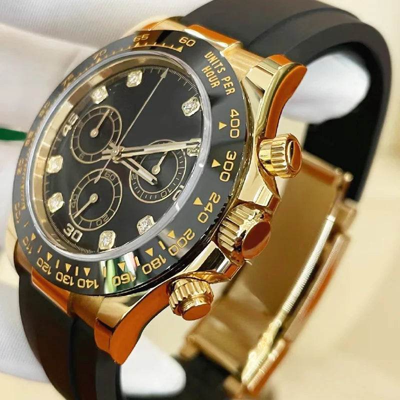 High-end Men's Elegant Automatic Mechanical Watch Clean 4130 Movement Luxury Sapphire Mirror Business Waterproof Men Wrist Watch - Tamnz