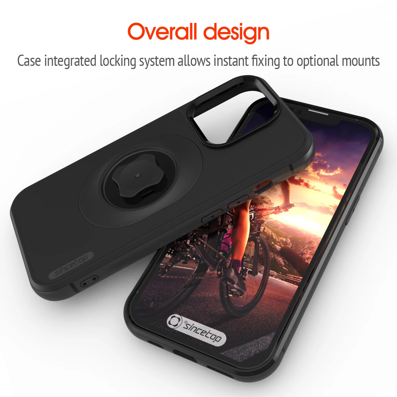 Shockproof Case for IPhone 16 and X-16 Max/XR Quick Mount Case with Adapter for sincetop series C Gen 1/2 Mount