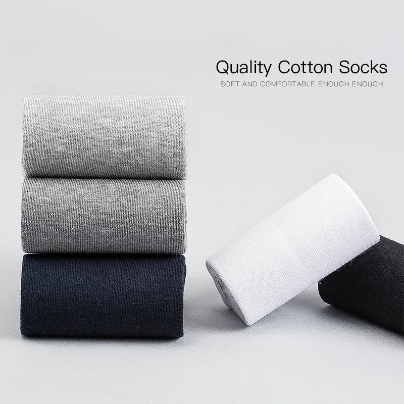 HSS Brand Men's Cotton Socks New Style Black Business Men Socks Soft Breathable Summer Winter for Male Socks Plus Size (6.5-14) - TaMNz