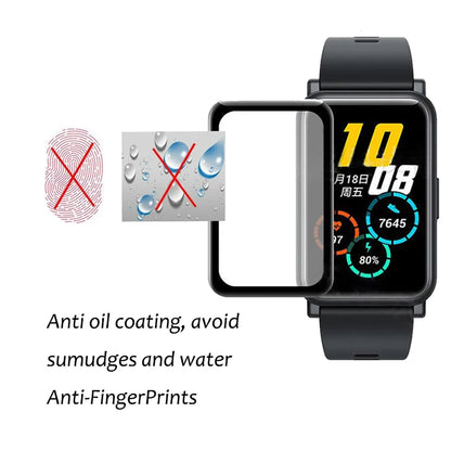 3D Curves Edge Screen Protector Film For Huawei Watch Fit /Huawei Honor Watch ES Smart Watch Full Coverage Clear Film band Cover