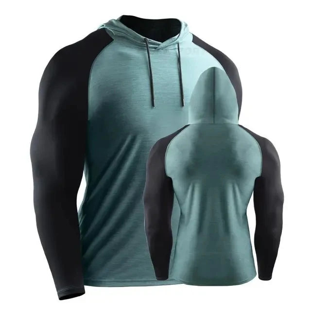 Hooded Gym Fitness Jersey Training Workout Clothing Muscle Sport - Tamnz