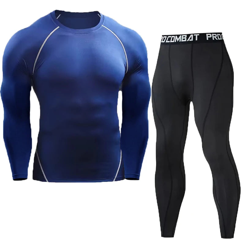 Compression Set Men Sportswear Gym Fitness Suits - TaMNz